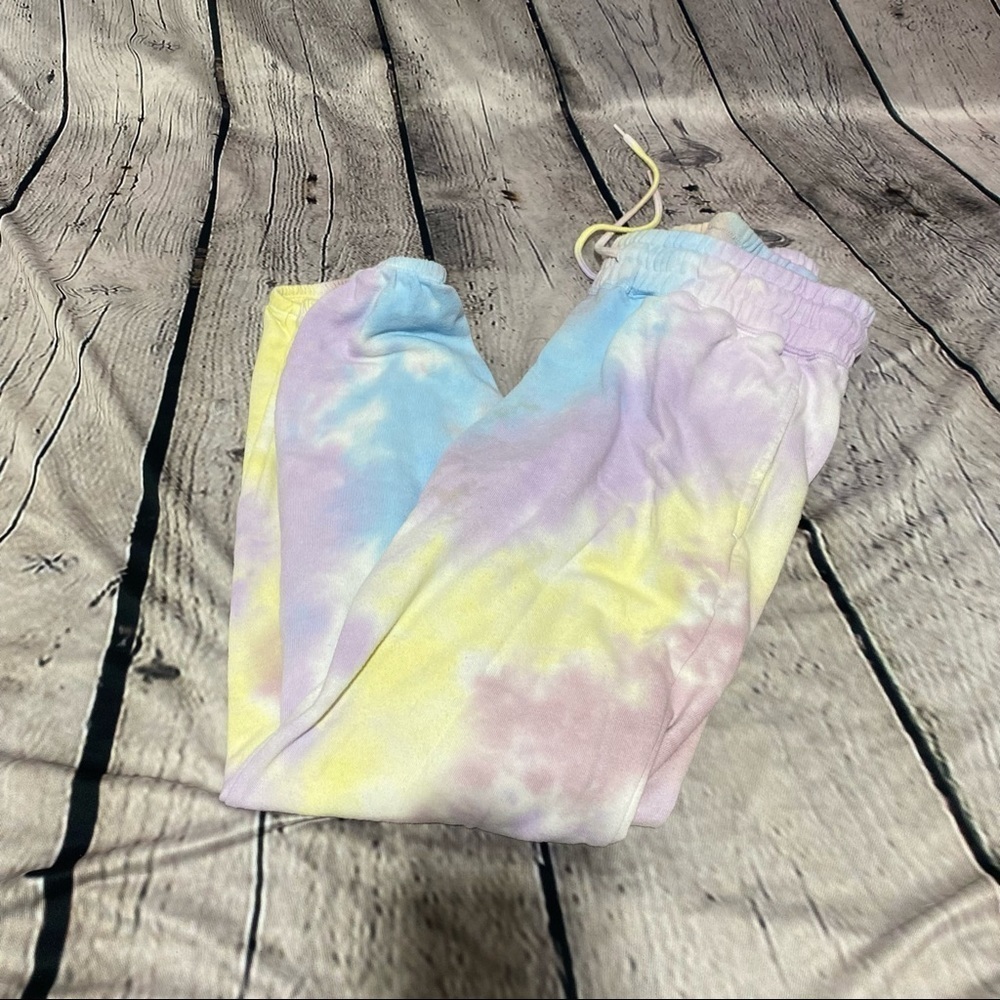 Colsie Tie-Dye mixed color lounge jogger pants